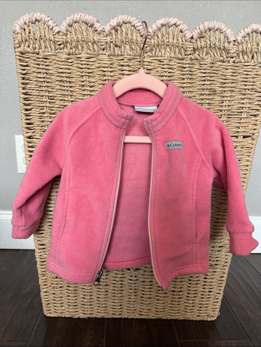 Columbia Kids Pink Full-Zip Fleece Jacket